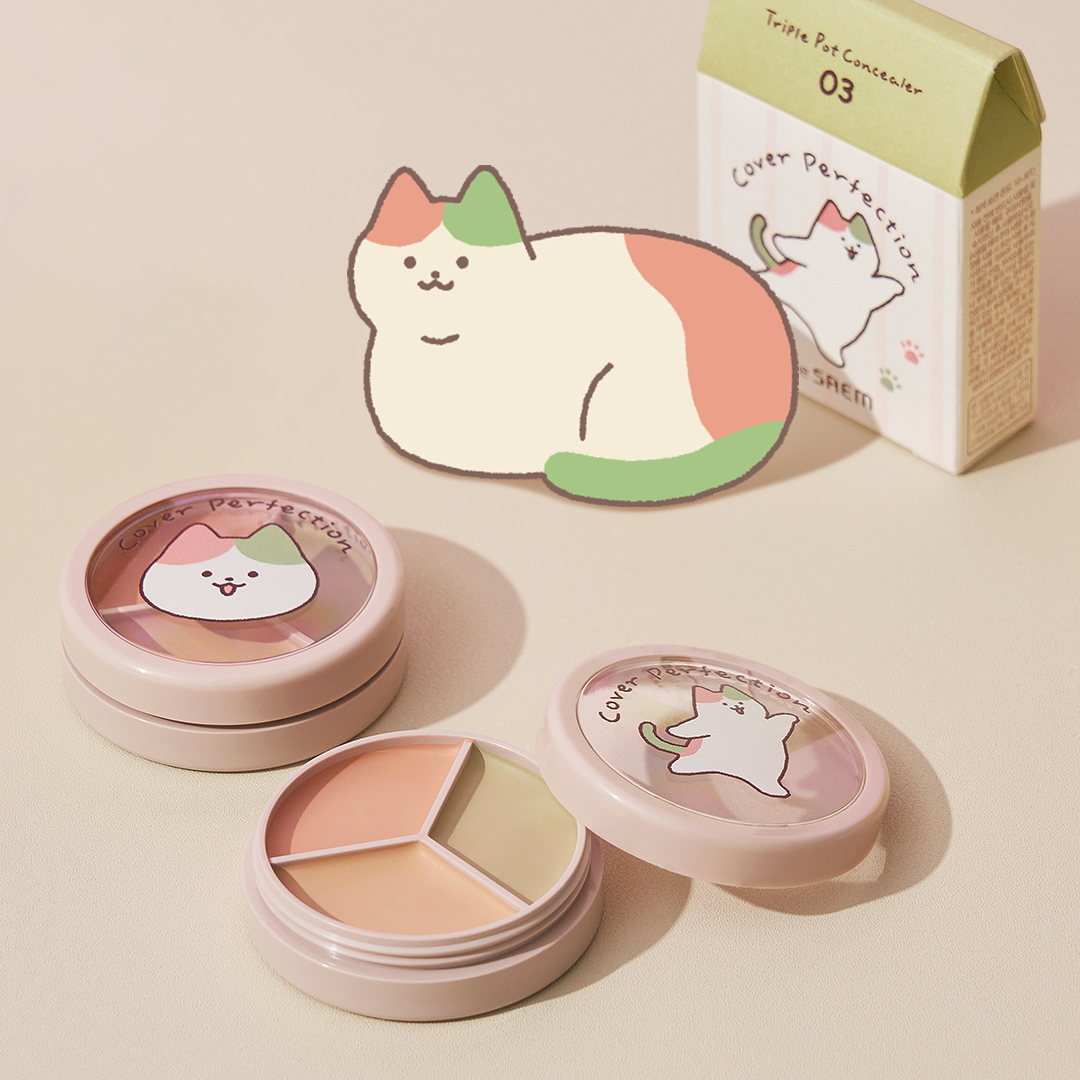 Limited Edition Cat Cover Perfection Triple Pot Concealer