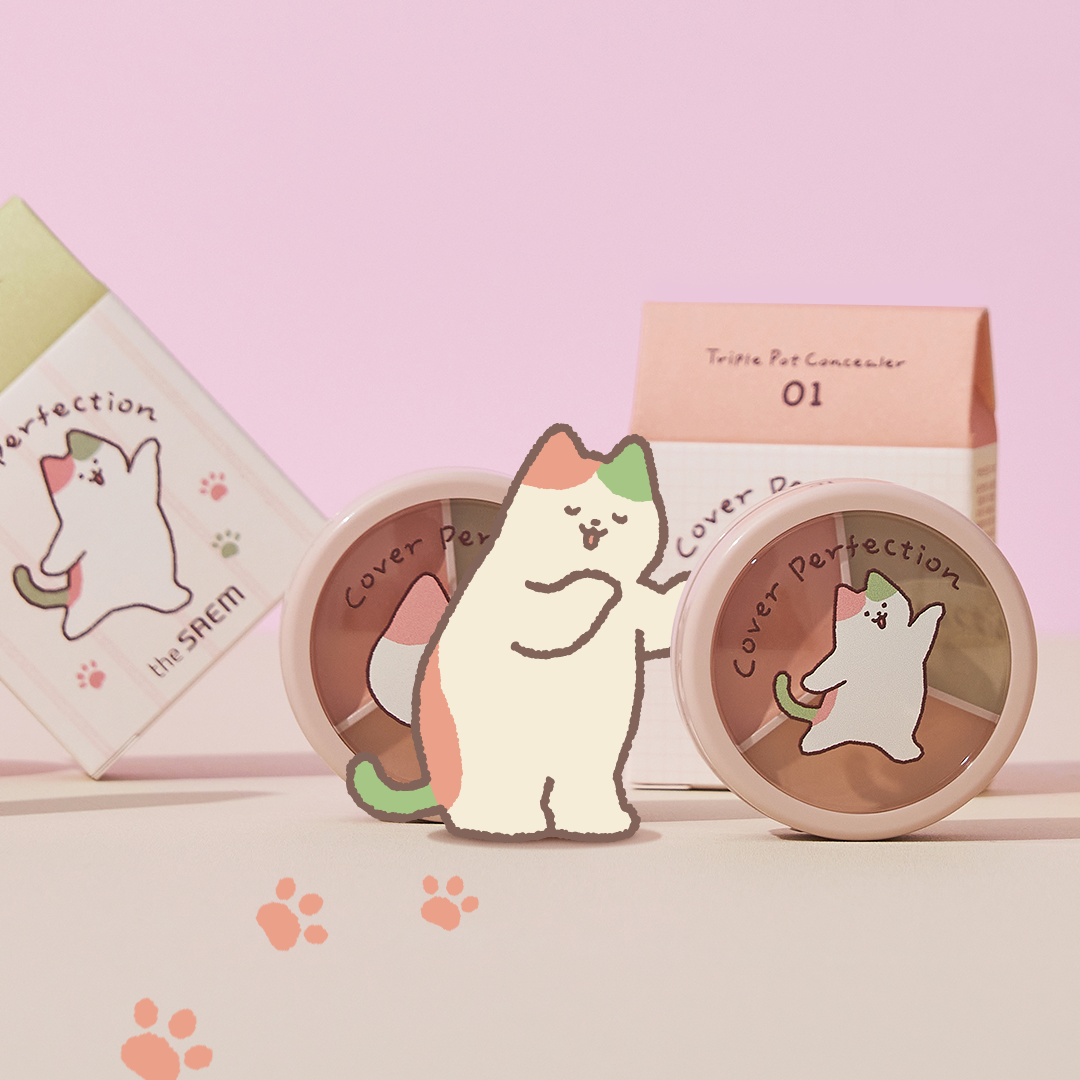 Limited Edition Cat Cover Perfection Triple Pot Concealer