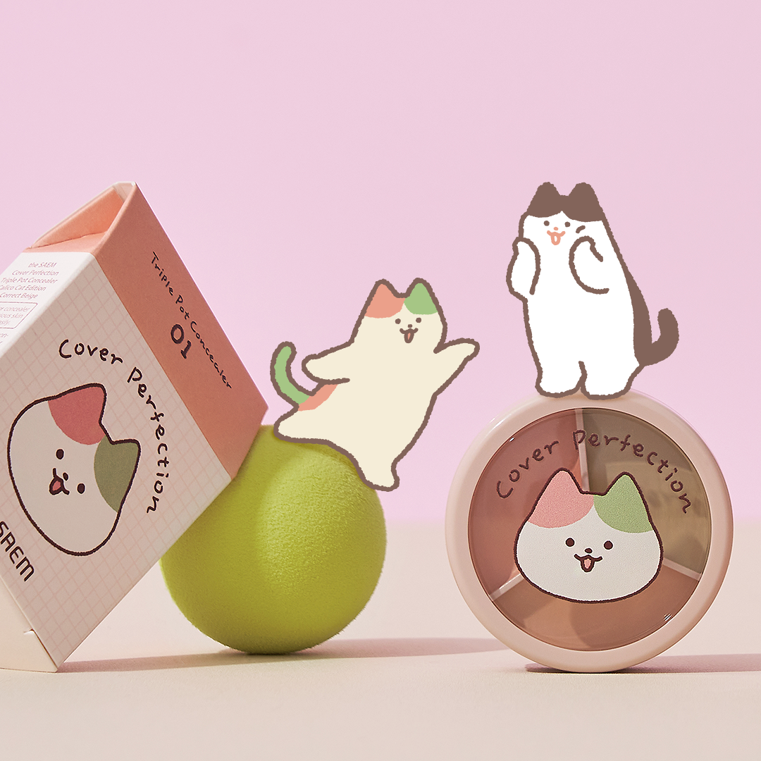 Limited Edition Cat Cover Perfection Triple Pot Concealer